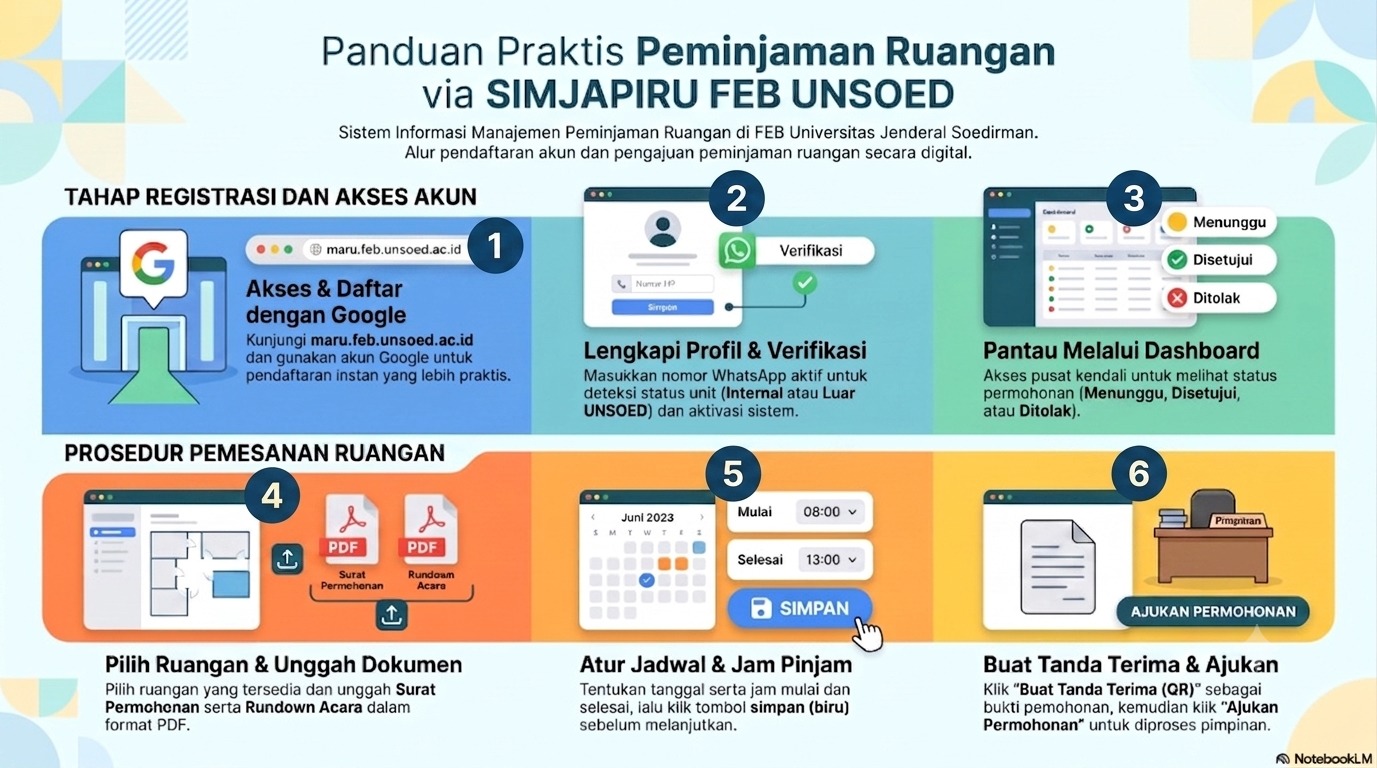Panduan Praktis Peminjaman Ruangan SIMJAPIRU FEB UNSOED